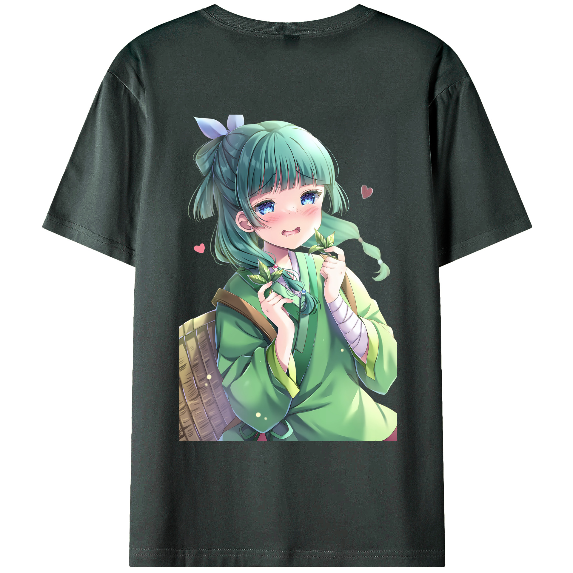 （画像用） 薬屋のひとりごと The Apothecary Diaries 綿100％ メンズ半袖Tシャツ（バックプリント） 通気性